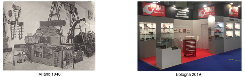 OMMA utensili - Fiera di Milano 1948 e Bologna 2017